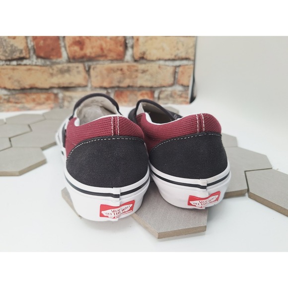 Vans Slip On Pro Skate Shoes Pop Cush Mens Asphalt Pomegranate Shoes Size 7.5 - Picture 6 of 9